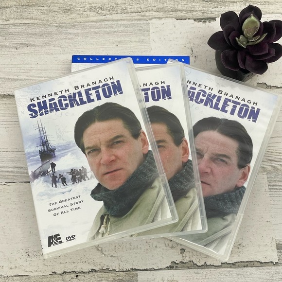Shackelton Kenneth Branagh DVD Set Of 2 A&E Survival Story - Picture 3 of 5
